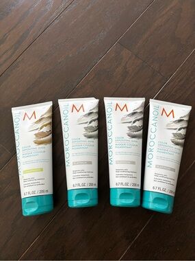 New - MoroccanOil color Depositing Mask Lot, Champagne and Platinum 6.7oz